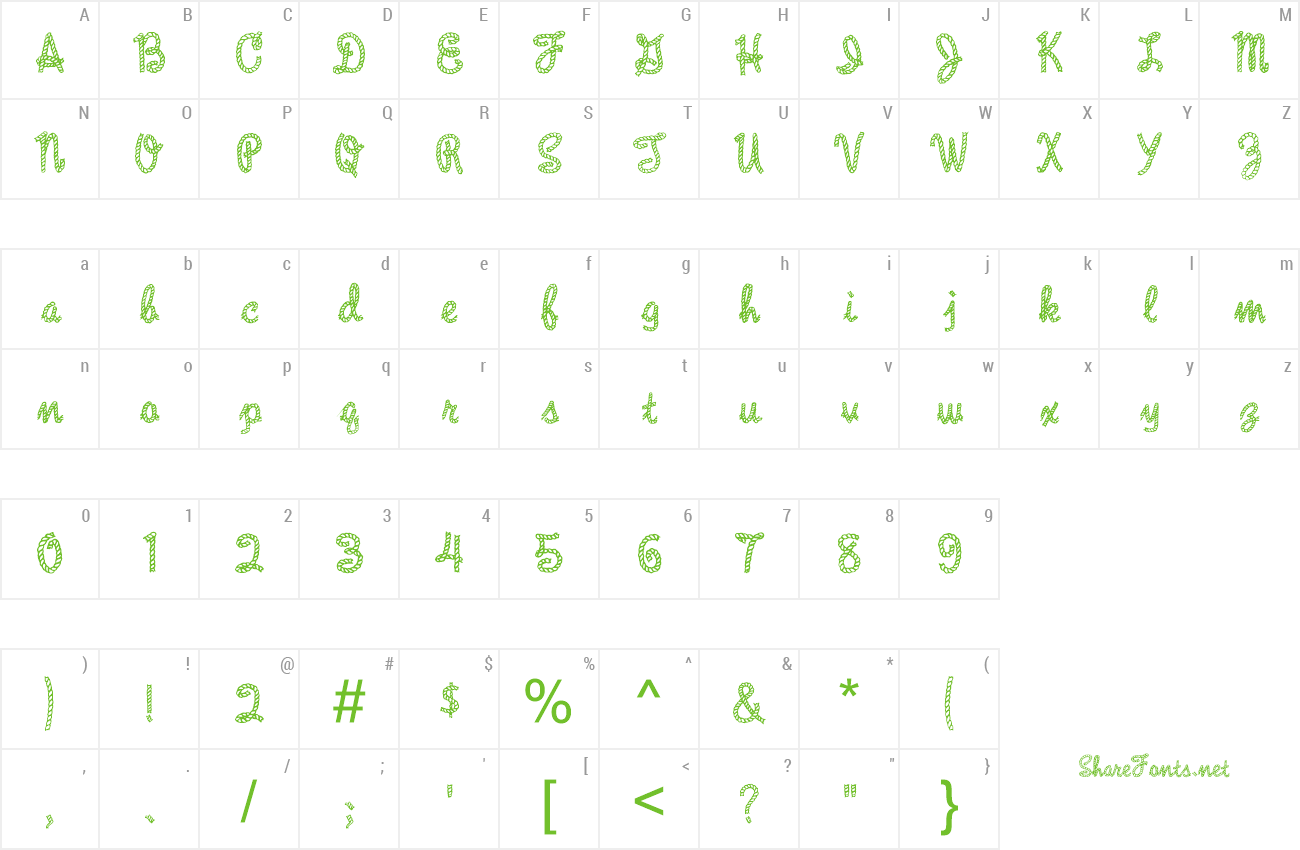 Download Free Font Rope MF